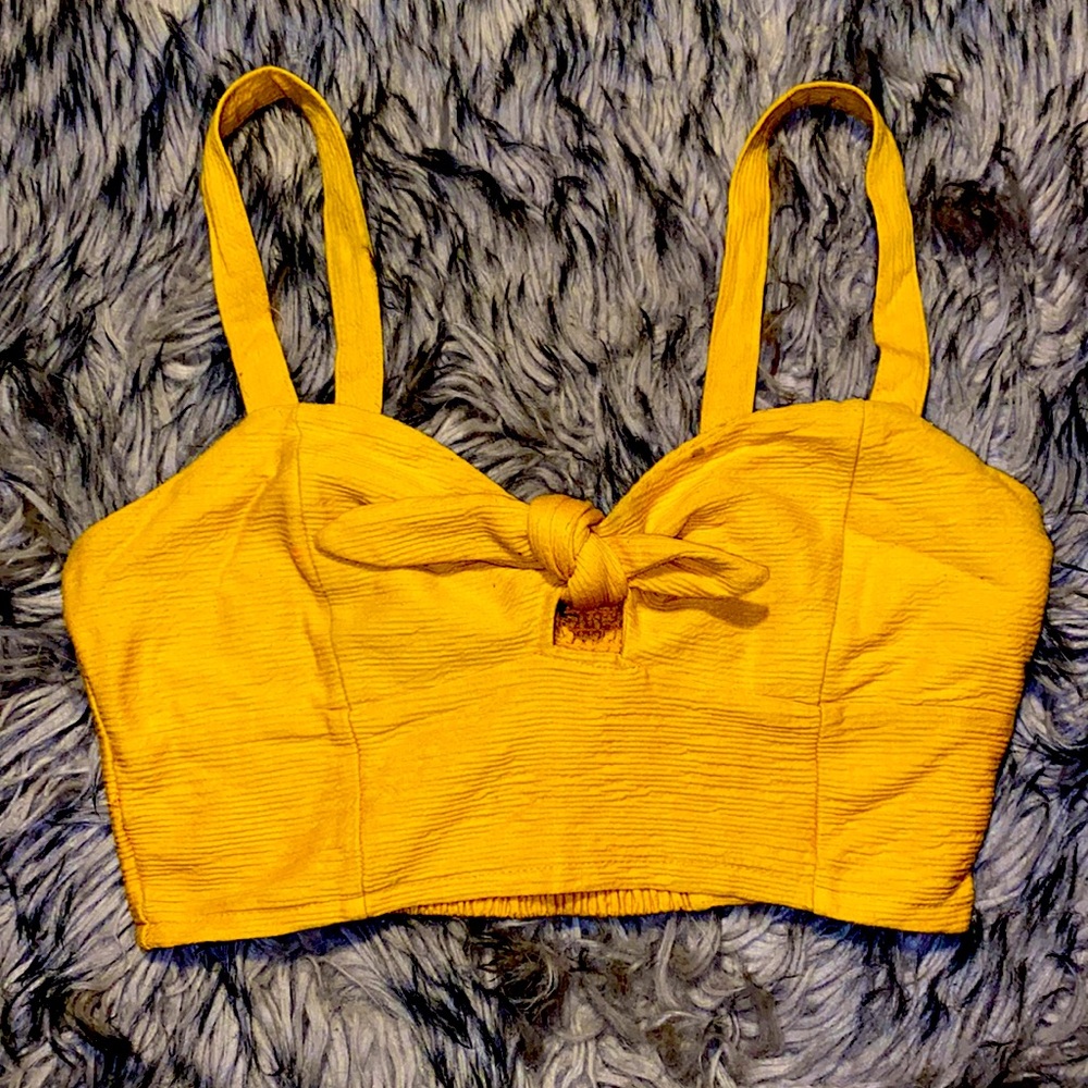Yellow/orange crop top from Forever 21